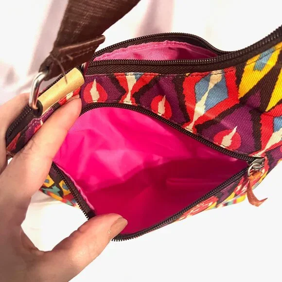Lilly Bloom-Multi Color Lightweight Crossbody Purse/Bag-Adjustable Strap-Travel - Picture 14 of 16